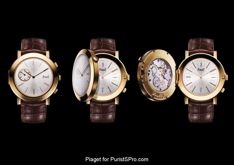 Ref. G0A35153 Altiplano Double Jeu with 24 hour scale on lower dial.