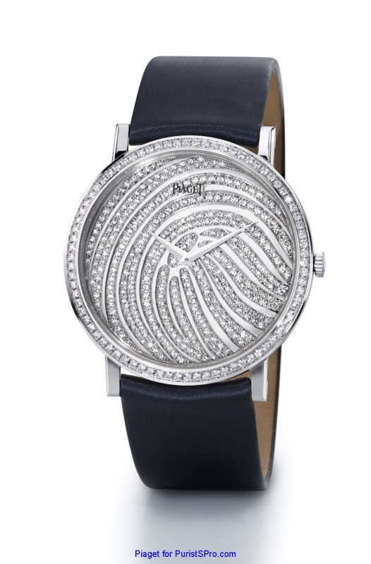 Ref. GOA3062, Altiplano 'Fingerprint' motif; this piece unique incorporates HRH Prince Albert II of Monaco's fingerprint on the dial.