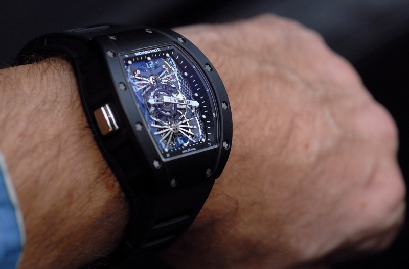 非売品 RICHARD MILLE ベネチアングラス 芸術品 Richard Mille RM21 02 Complicated Skeleton Tourbillon Watch