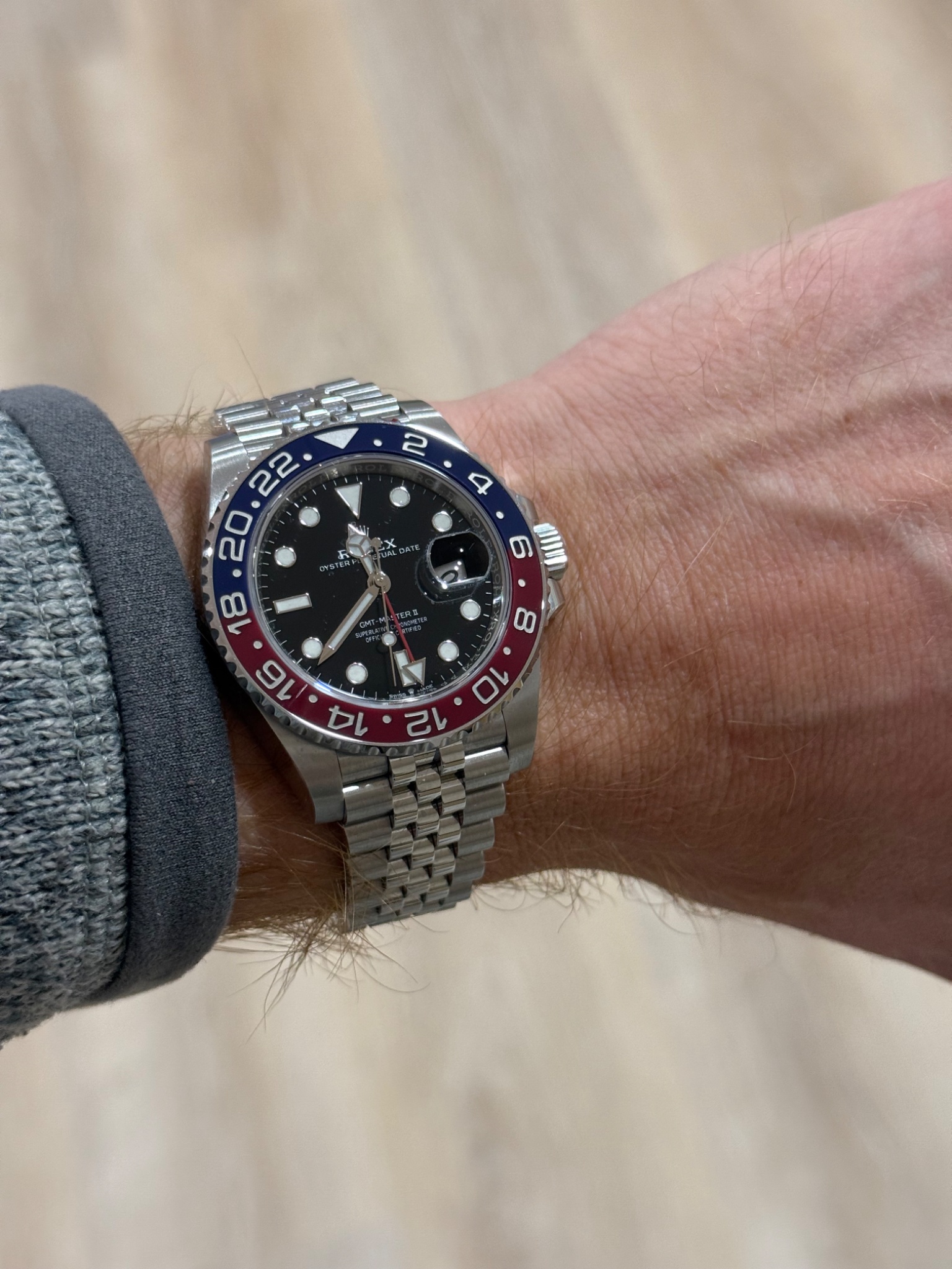 Watch by Rolex, GMT Master II, 126710BLRO