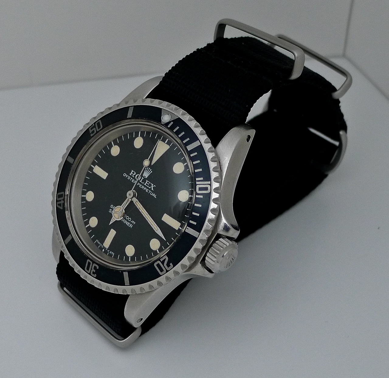 Rolex on black Nato