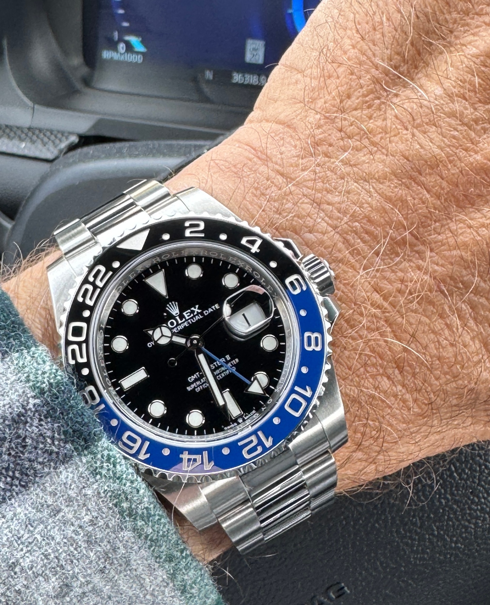 Watch by Rolex, batman, GMT Master II, 116710