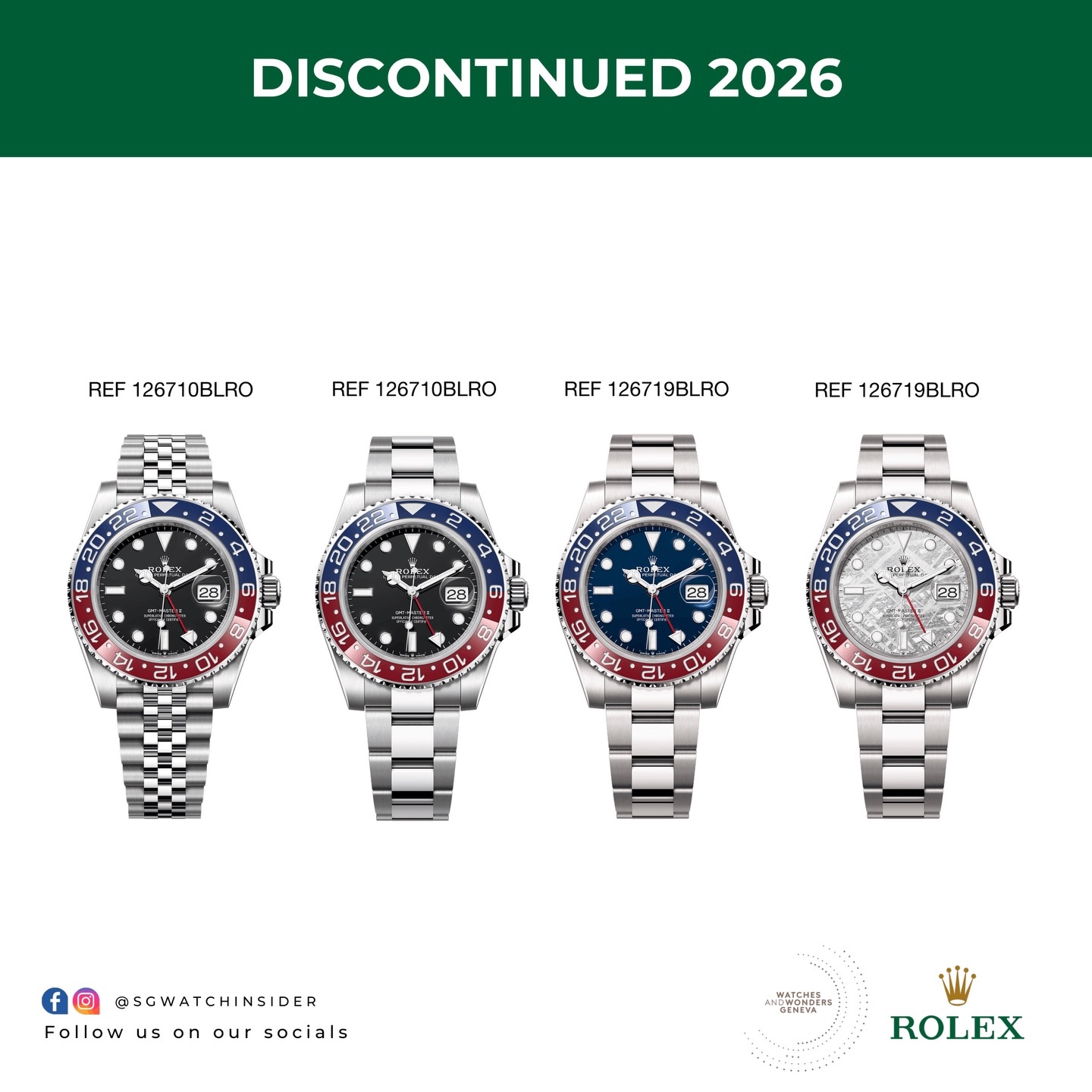 Watch by Rolex, GMT Master II, 126710BLRO, GMT-Master II