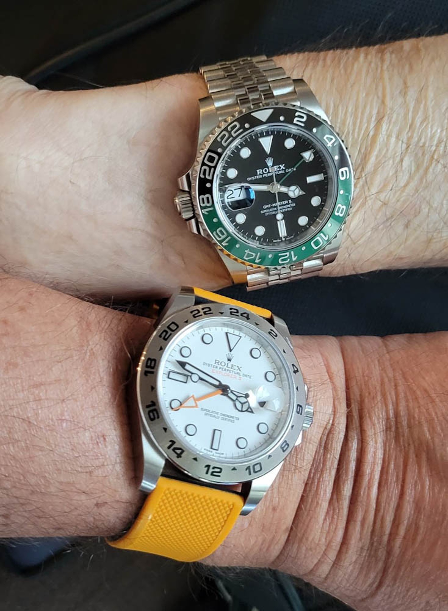 Watch by Rolex, Explorer II, 216570, GMT Master II, 126720
