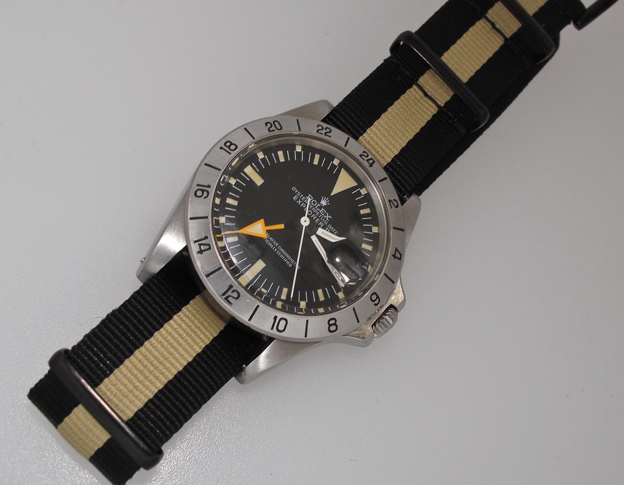 Rolex 1655 Black and tan black hardware