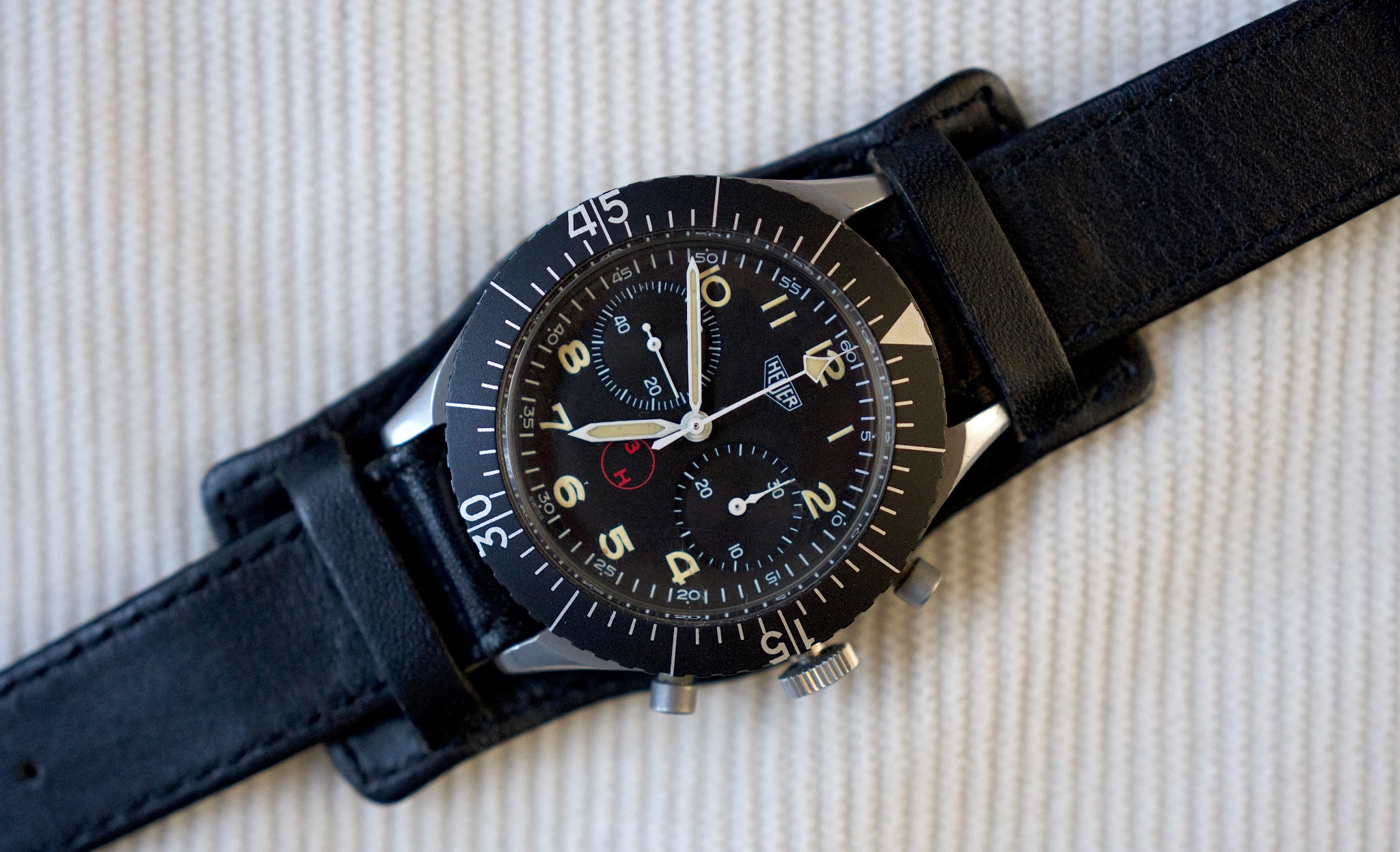 Watch by TAG Heuer, Bundeswehr, 1550, 1550 SG, Bund Chronograph, HEUER