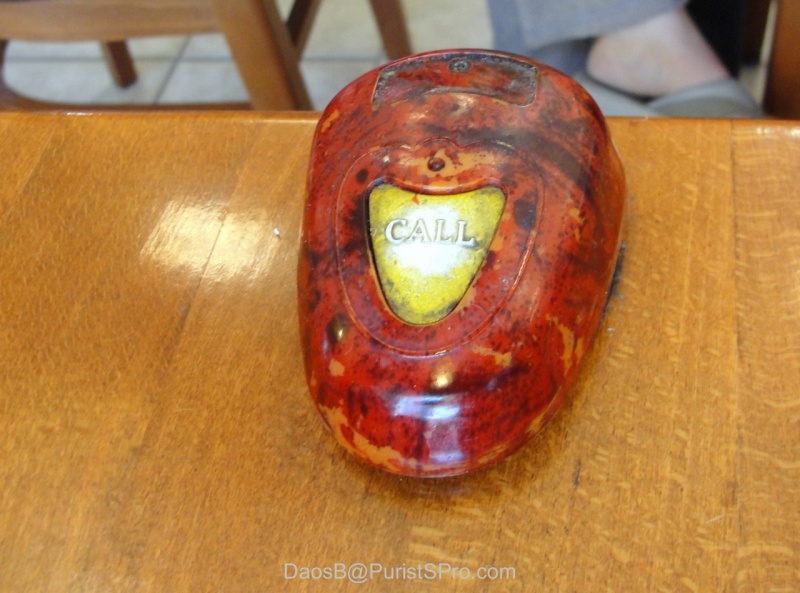 Something very foreign to American diners, a tableside call button for your server.