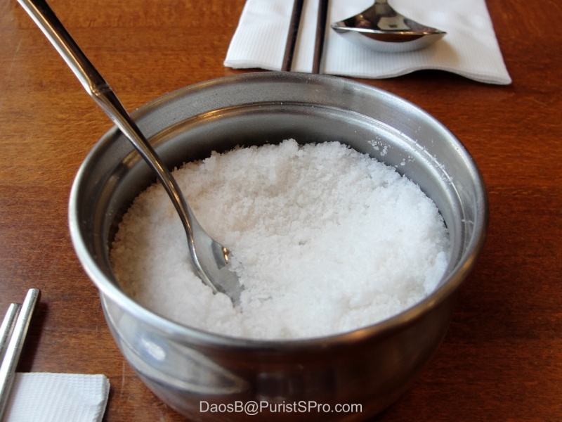 Kosher salt in a cute little jar.
