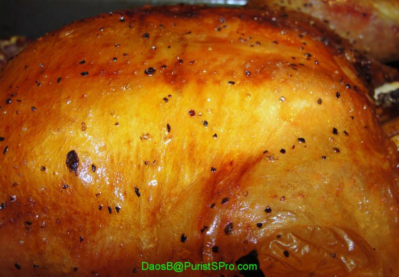 Crispy, golden skin.