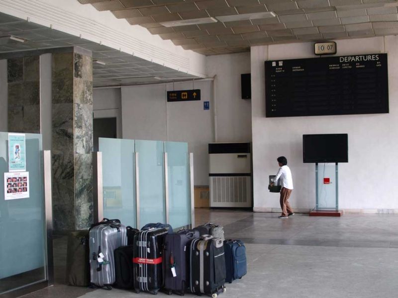 Empty airport