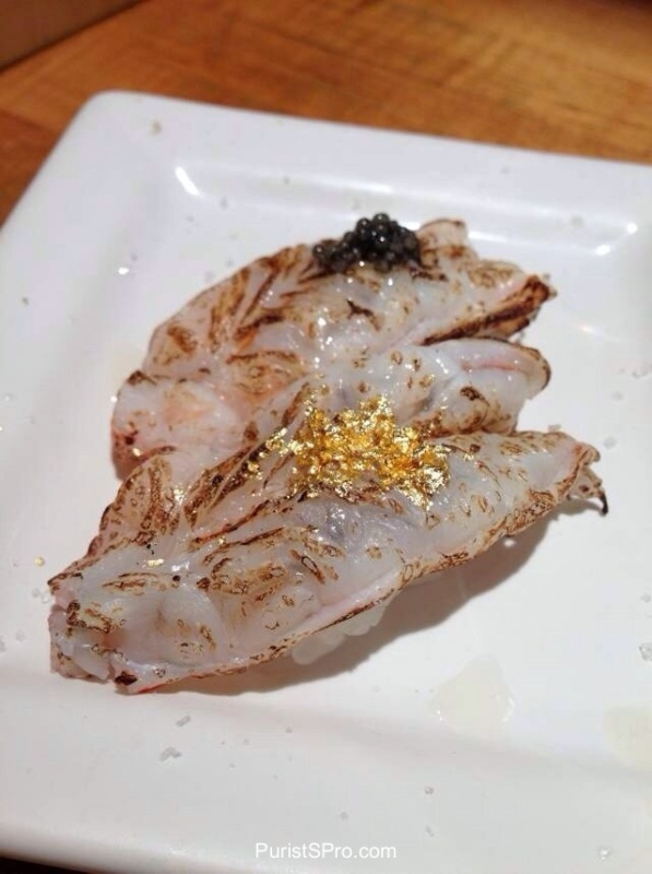 Kuruma ebi lightly torched