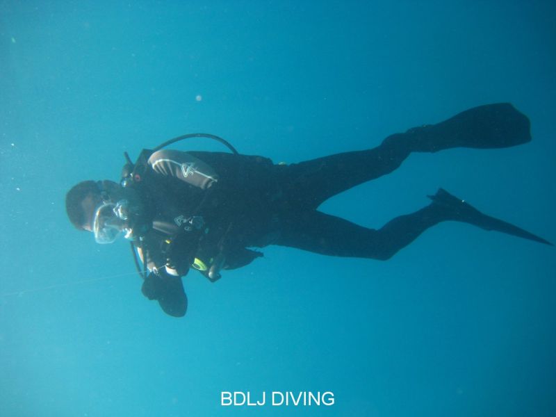 Winding in the reel on the safety stop. There's a watch in there, somewhere... 