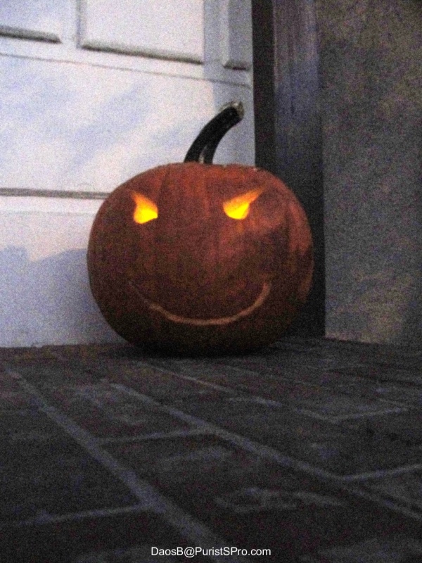 This year's jack-o-lantern.
