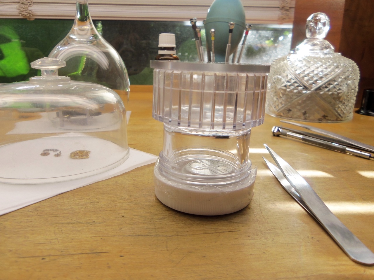 submerged or dipped in container made for the purpose.
