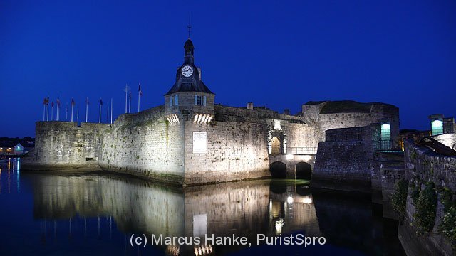 The fortified port city of Concarneau